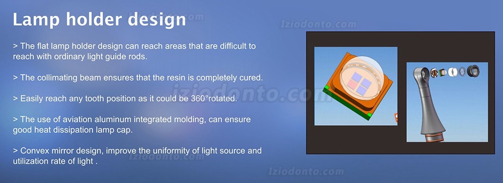 Denjoy iCure DY400-7 1S Fotopolimerizador LED com função de desinfecção de clareamento ortodôntico