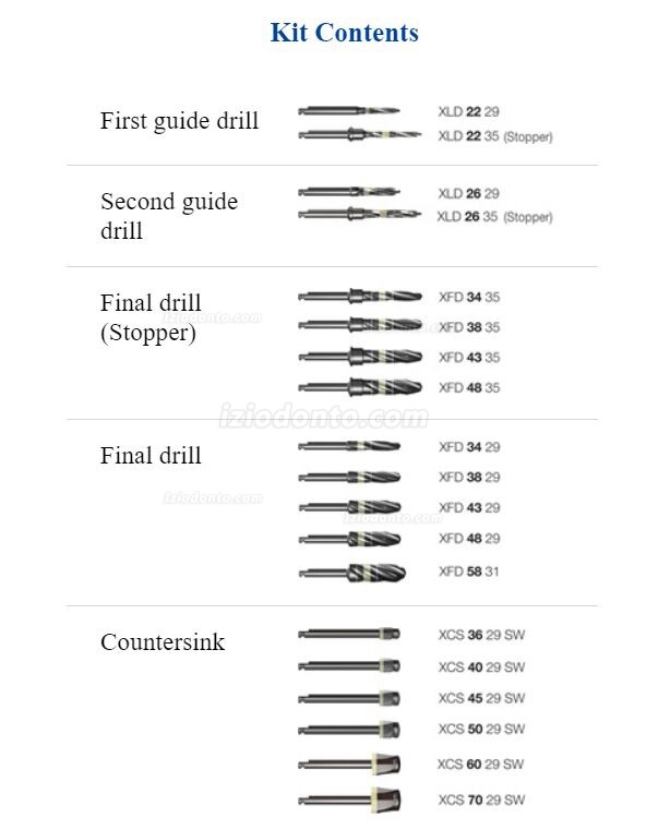 Dentium Kit de ferramentas cirúrgicas UXIF SuperLine Kit de instrumentos para cirurgia de implante