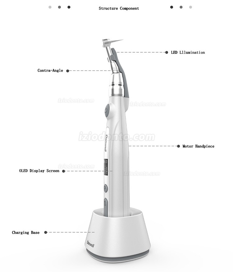 BYOND Endowell-1 Motor de endodontia com localizador apical sem fio E-Connect Contra-ângulo 16: 1