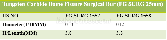 5 Pacotes peça de mão de alta velocidade com broca cirúrgica de carboneto dentário FG SURG 1557 1558