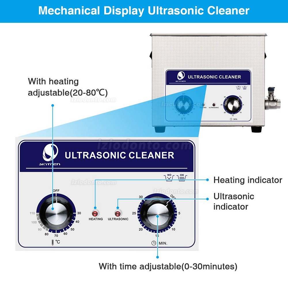 10L Limpador ultrassónico aço inoxidável JP-040S