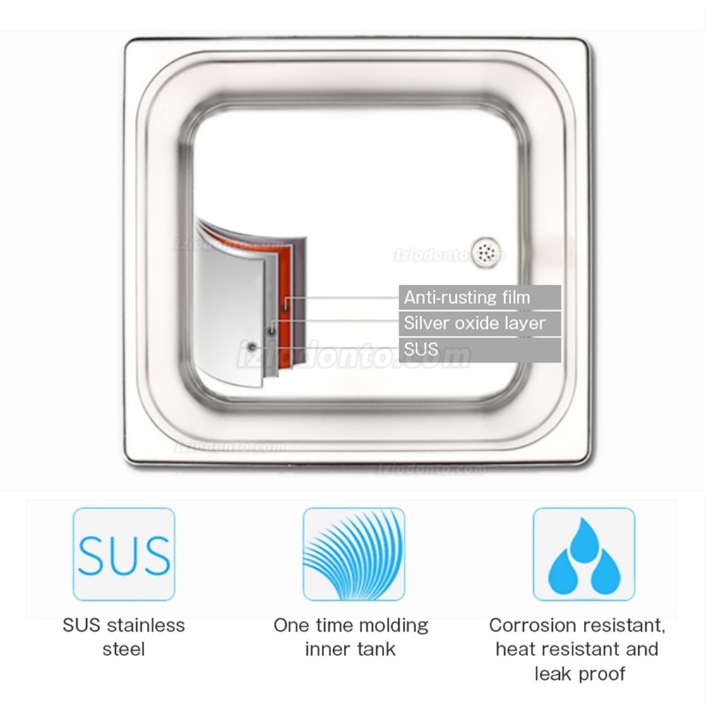 30L Limpador ultrassónico aço inoxidável com controle mecânico de temperatura e tempo