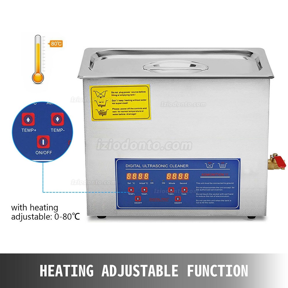 6L Aço Inoxidável Máquina de limpeza ultrassônica JPS-30A