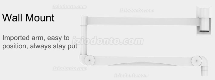 KWS KD-2036D-1 108W Foco Cirúrgico de Parede LED Sem sombra Lâmpada de Exame Oral KWS KD-2036D-1 108W Foco Cirúrgico de Parede LED Sem sombra Lâmpada de Exame Oral