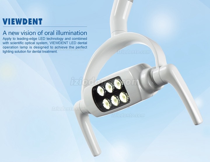Foco Cirúrgico de teto odontológica Shadowles Lâmpada Cirúrgica 6 LED com braço