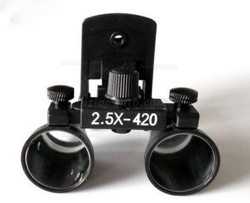 2.5X/3.5X-420mm Clip On Lupa Binocular Cirurgica Odontologico