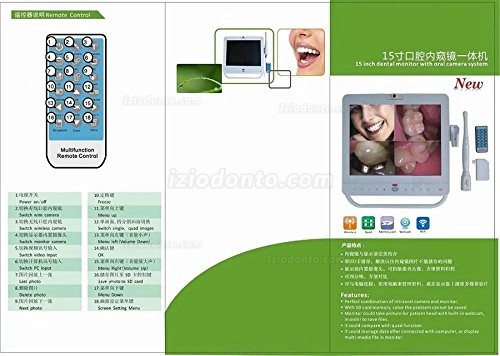 15 Polegadas Câmera Intra Oral Com Fio VGA+VIDEO port com suporte para LCD MD1500