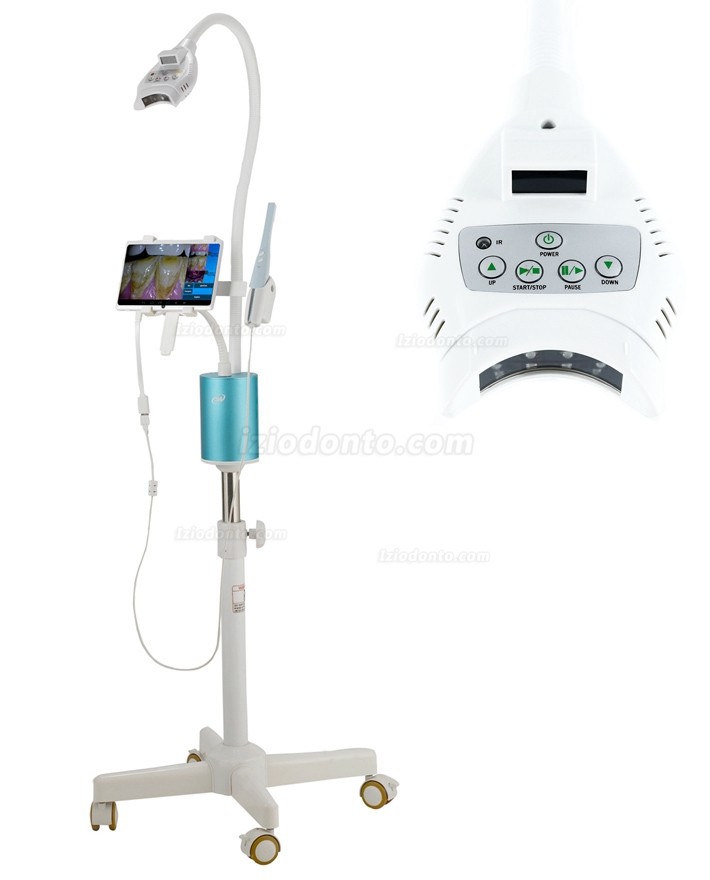 MLG M-66B Profissional Lâmpada de clareamento dental led com monitor LCD de 7 polegadas