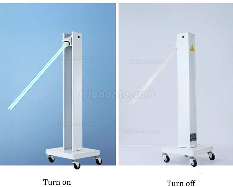 100W/150W Esterilizador UV móvel carrinho carrinho lâmpada UVC de desinfecção com rodas