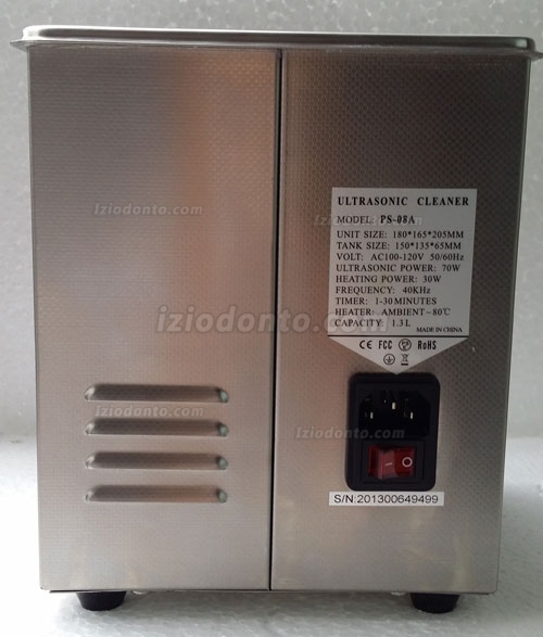 JeKen® 1.3L Digital Limpador Ultrasônico Compact PS-08A Com Temporizador e aquecedor