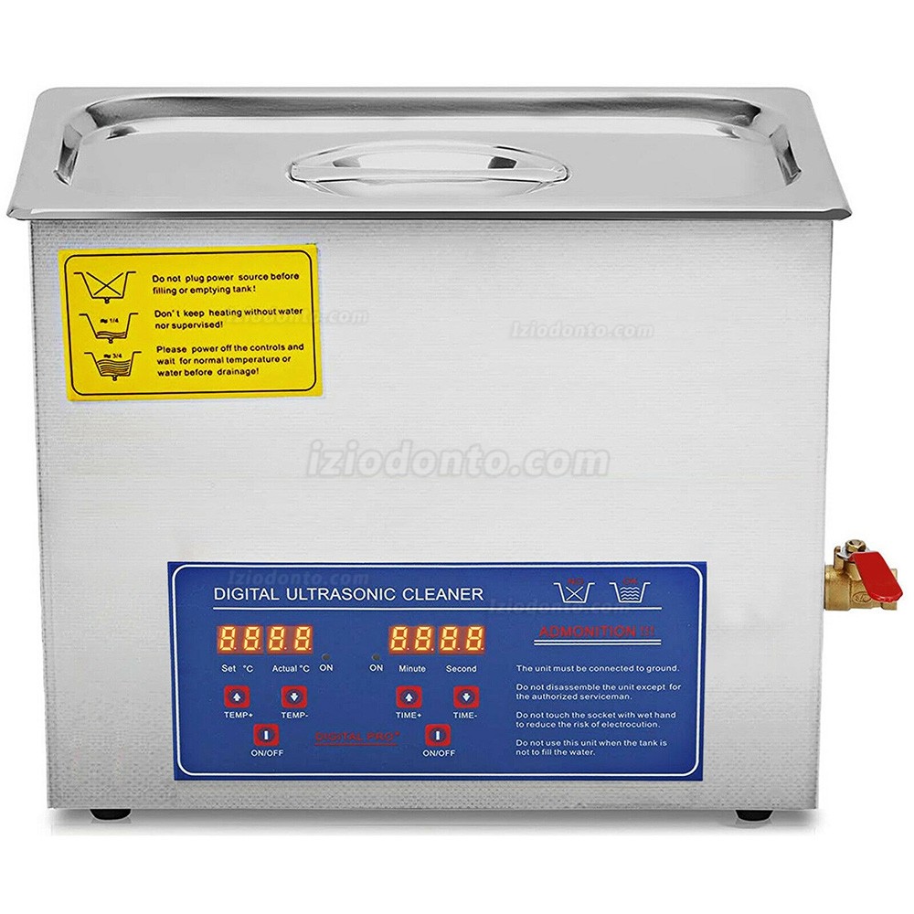 15L Limpador ultrassónico aço inoxidável Indústria com função de aquecimento e temporizador PS-60A