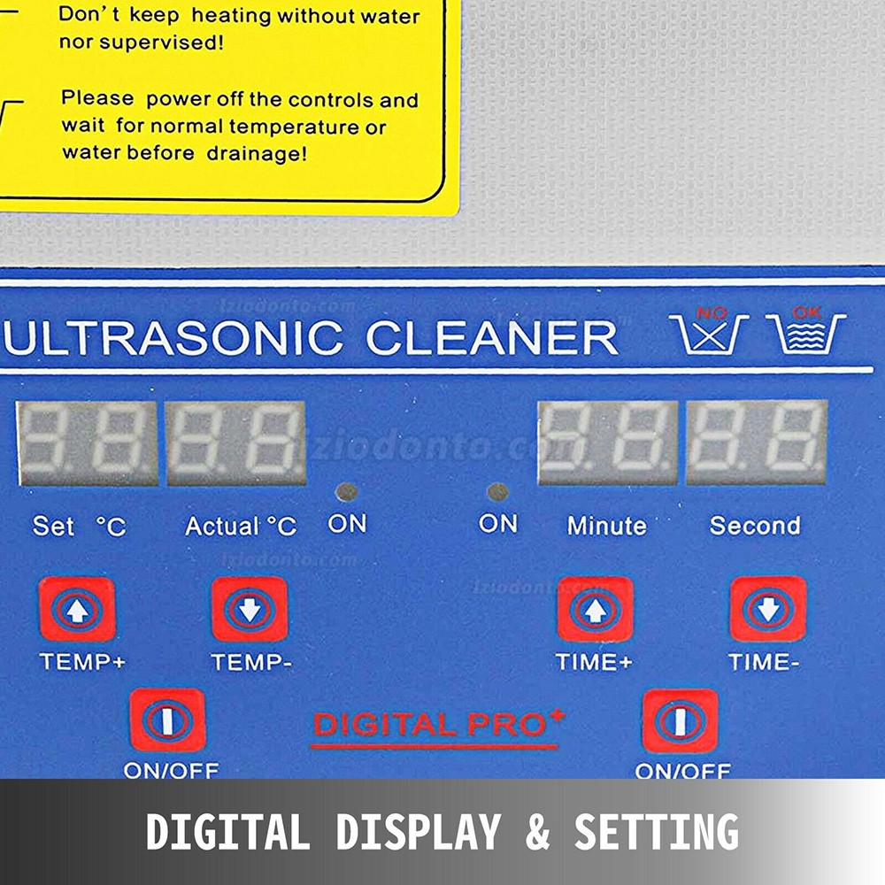 15L Limpador ultrassónico aço inoxidável Indústria com função de aquecimento e temporizador PS-60A