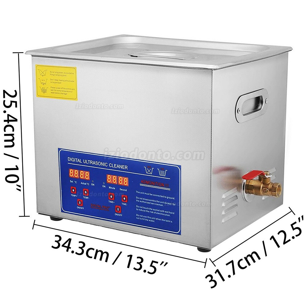 15L Limpador ultrassónico aço inoxidável Indústria com função de aquecimento e temporizador PS-60A