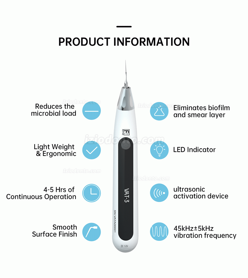 REFINE VAT-3 Ativador ultrassônico dental endoativador Irrigador de canal radicular sem fio