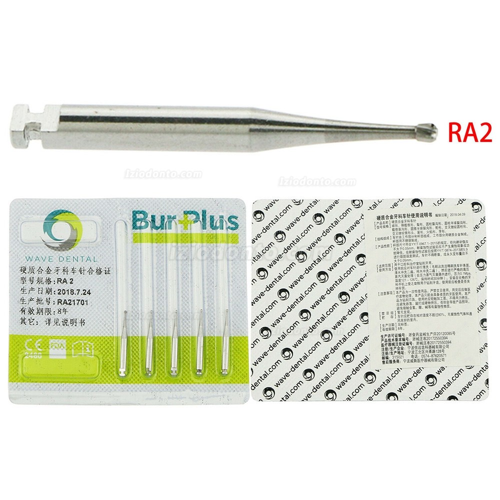 10 Pacotes WAVE Dental Broca redonda de metal duro com trava de tungstênio em baixa velocidade RA 1 2 3 4 5 6 7 8