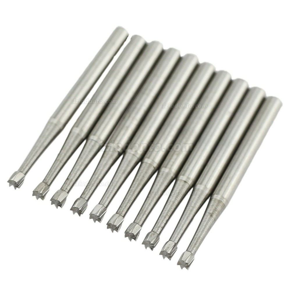 10Pcs SBT Brocas dentais de metal duro com cone de fricção em cone invertido de 1,6 mm para meio-oeste FG 35 36 37