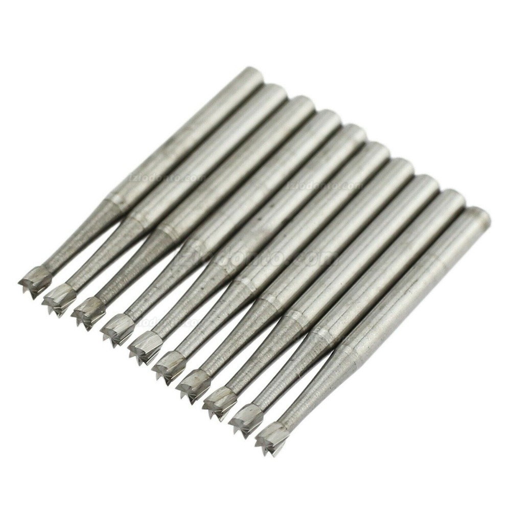 10Pcs SBT Brocas dentais de metal duro com cone de fricção em cone invertido de 1,6 mm para meio-oeste FG 35 36 37