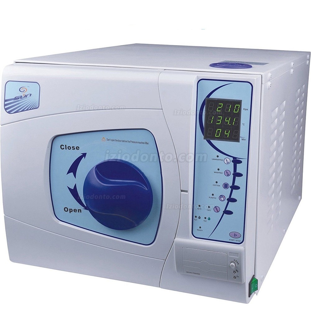 Sun® SUN-II-D 18L Esterilizador odontológico autoclave a vapor a vácuo com impressora