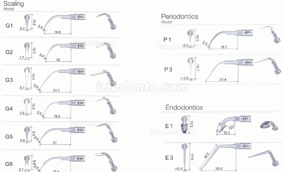 10Pcs Woodpecker EMS Ponta de Ultrassom para Scaler Endodontia E1 E2 E3 E3D E4 E4D E5 E5D E8 E9 E10D E11 E11D E14 Compat