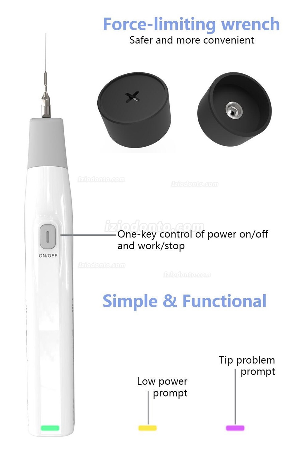 YUSENDENT COXO Ultra Smart Irrigador de canal radicular ativador ultrassônico dental