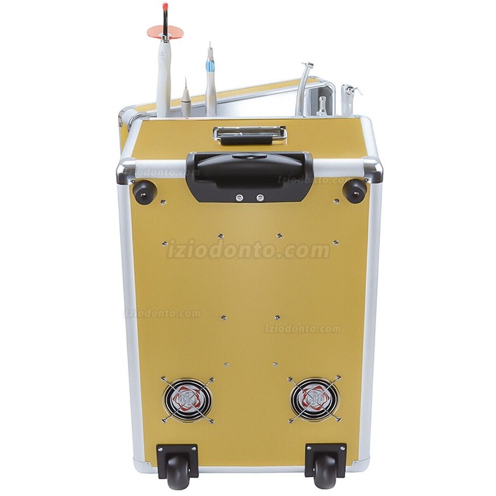 Unidade Odontológica Portátil com Compressor + Fotopolimerizador LED + Peça de Mão Scaler