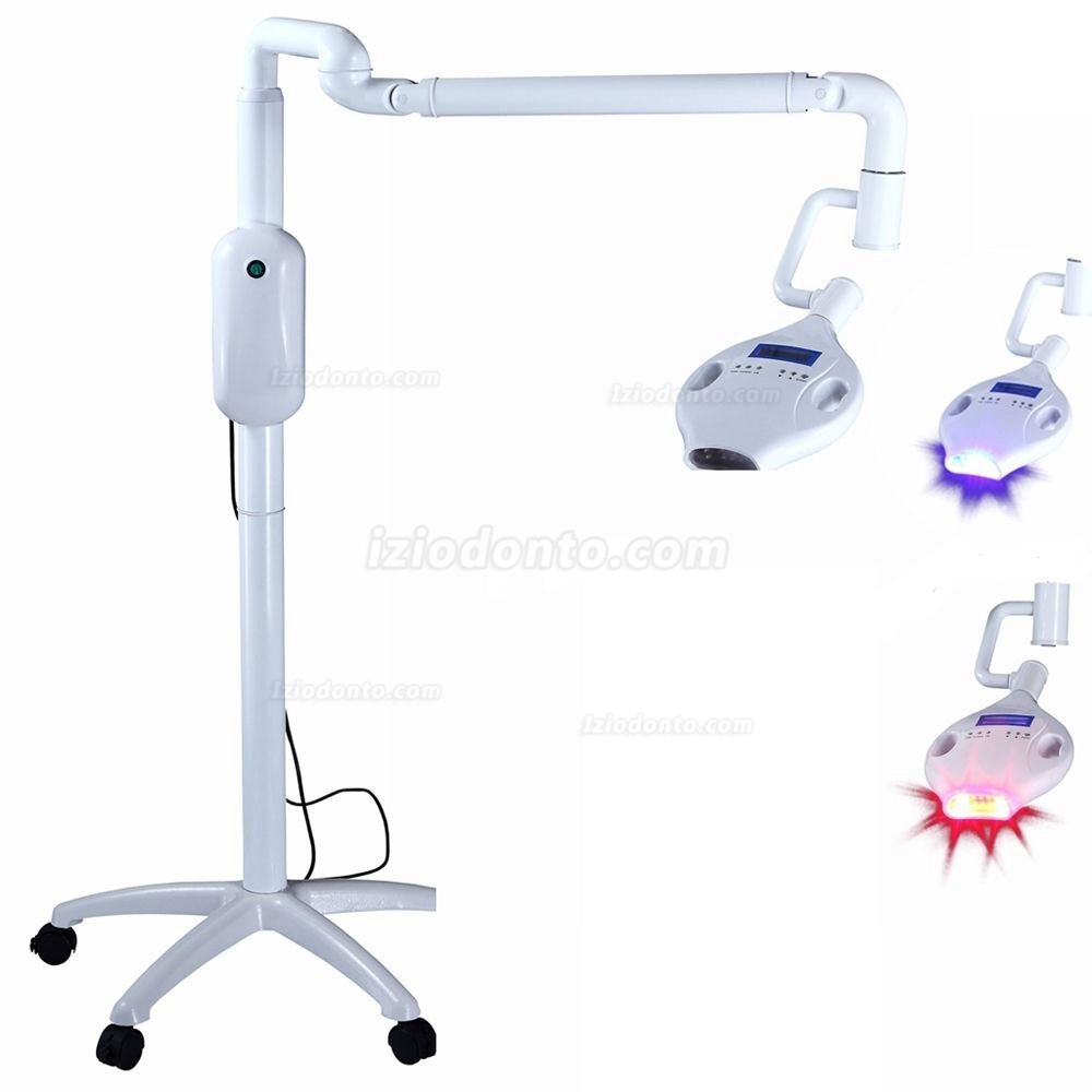 30W Maquina Clareamento Dental Móvel LED com 6 Azul +4 Vermelho lâmpada